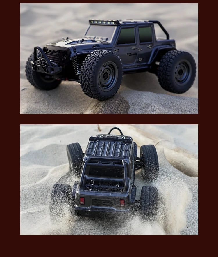 1:16 scale 4WD RC Monster Truck with LED Remote Control. 75KM/H or 50KM/H options