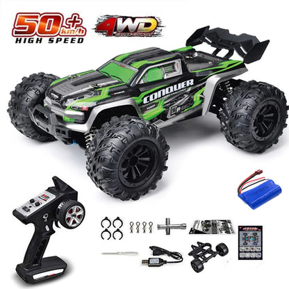 1:16 scale 4WD RC Monster Truck with LED Remote Control. 75KM/H or 50KM/H options