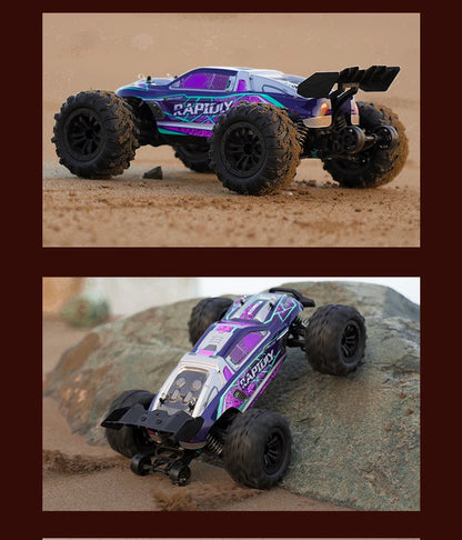 1:16 scale 4WD RC Monster Truck with LED Remote Control. 75KM/H or 50KM/H options