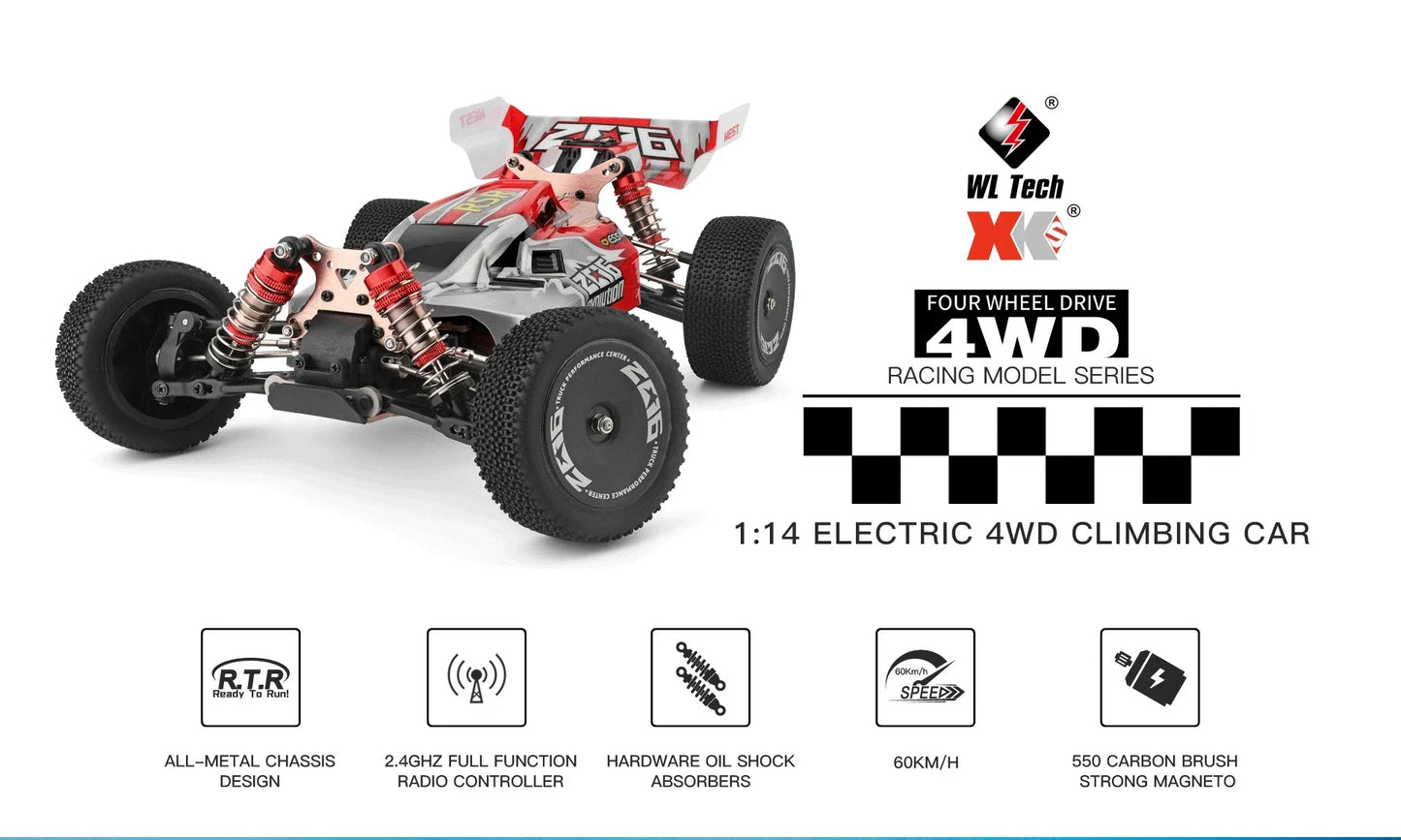 1:14 scale 4WD RC Dune Buggy with LED Remote Control. 75, 60 and 35Km/H options available