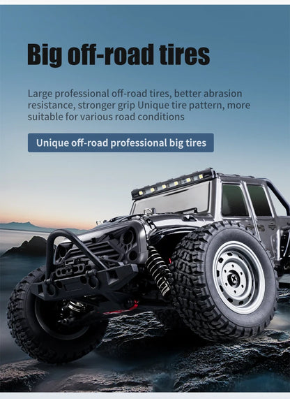 1:16 scale 4WD RC Monster Truck with LED Remote Control. 75KM/H or 50KM/H options