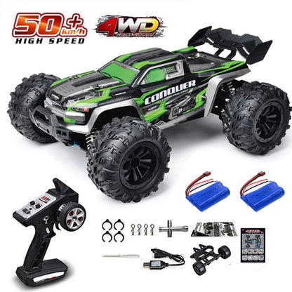 1:16 scale 4WD RC Monster Truck with LED Remote Control. 75KM/H or 50KM/H options