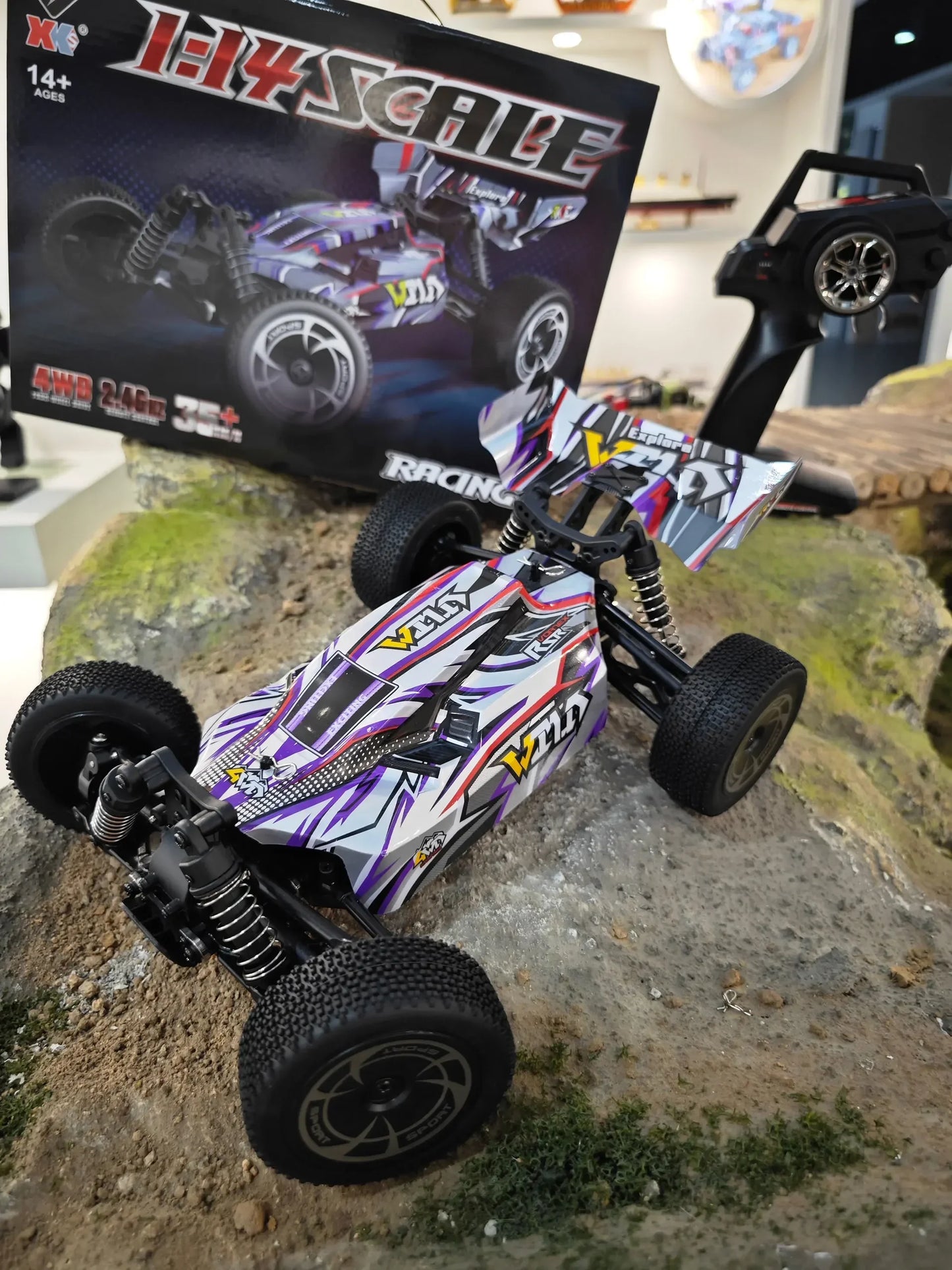 1:14 scale 4WD RC Dune Buggy with LED Remote Control. 75, 60 and 35Km/H options available