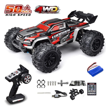 1:16 scale 4WD RC Monster Truck with LED Remote Control. 75KM/H or 50KM/H options