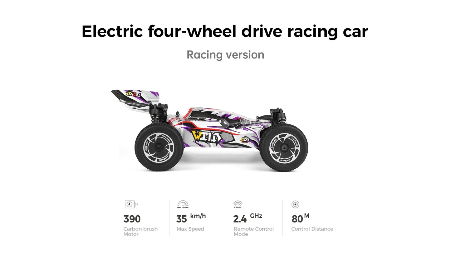 1:14 scale 4WD RC Dune Buggy with LED Remote Control. 75, 60 and 35Km/H options available