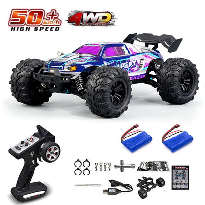 1:16 scale 4WD RC Monster Truck with LED Remote Control. 75KM/H or 50KM/H options