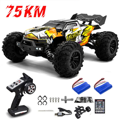 1:16 scale 4WD RC Monster Truck with LED Remote Control. 75KM/H or 50KM/H options