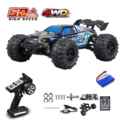 1:16 scale 4WD RC Monster Truck with LED Remote Control. 75KM/H or 50KM/H options