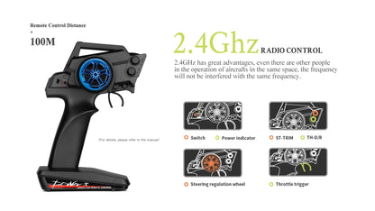 1:14 scale 4WD RC Dune Buggy with LED Remote Control. 75, 60 and 35Km/H options available