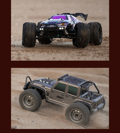 1:16 scale 4WD RC Monster Truck with LED Remote Control. 75KM/H or 50KM/H options